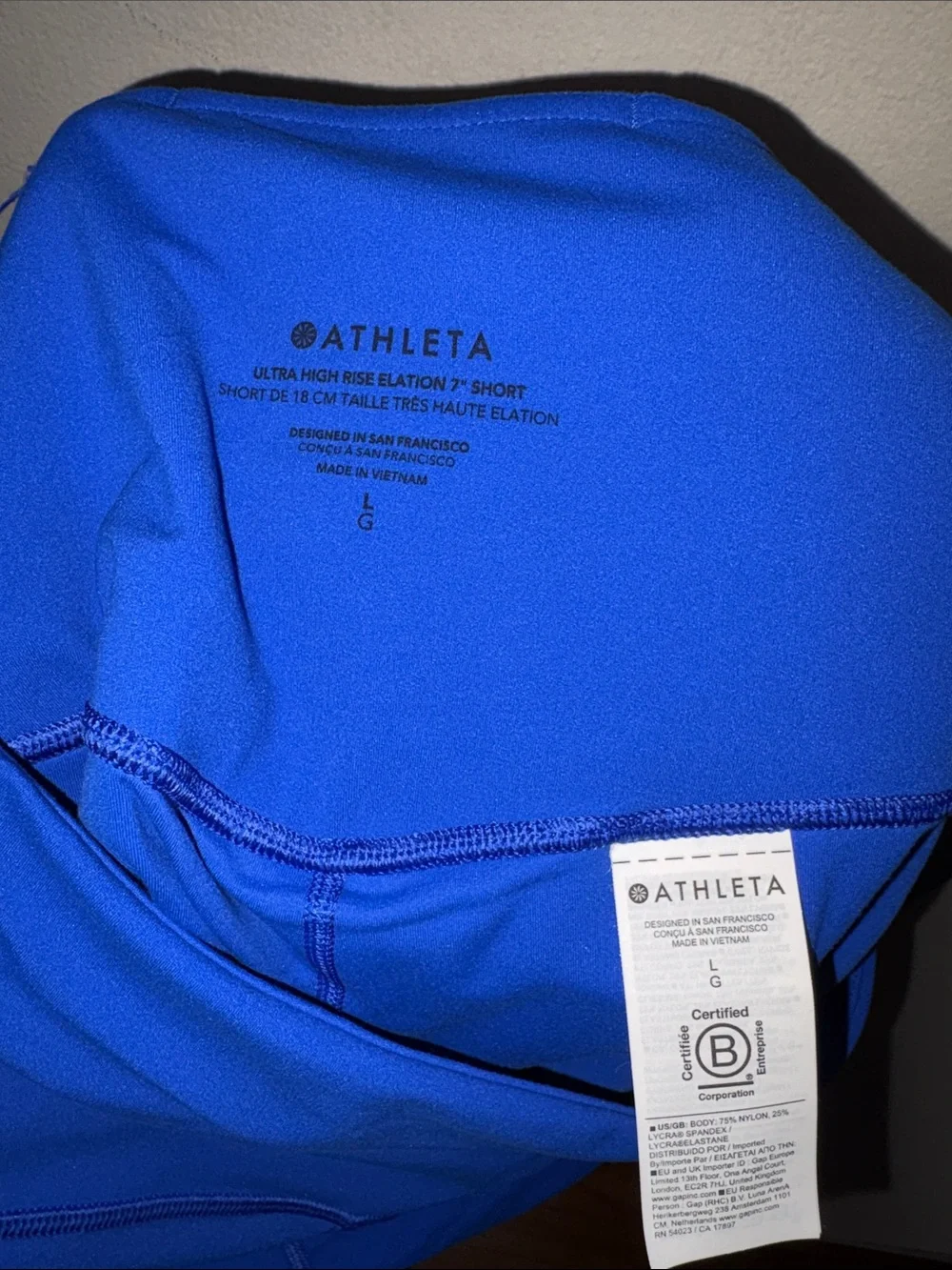 Athleta Cobalt Elation Shorts